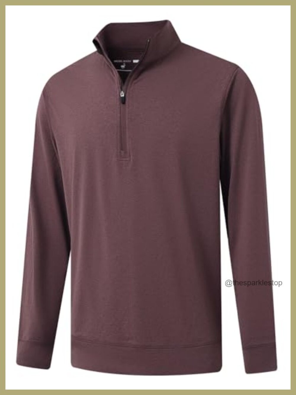 Quarter Zip Pullover Lightweight Dry Fit Mock Neck Midlayer Soft Mens